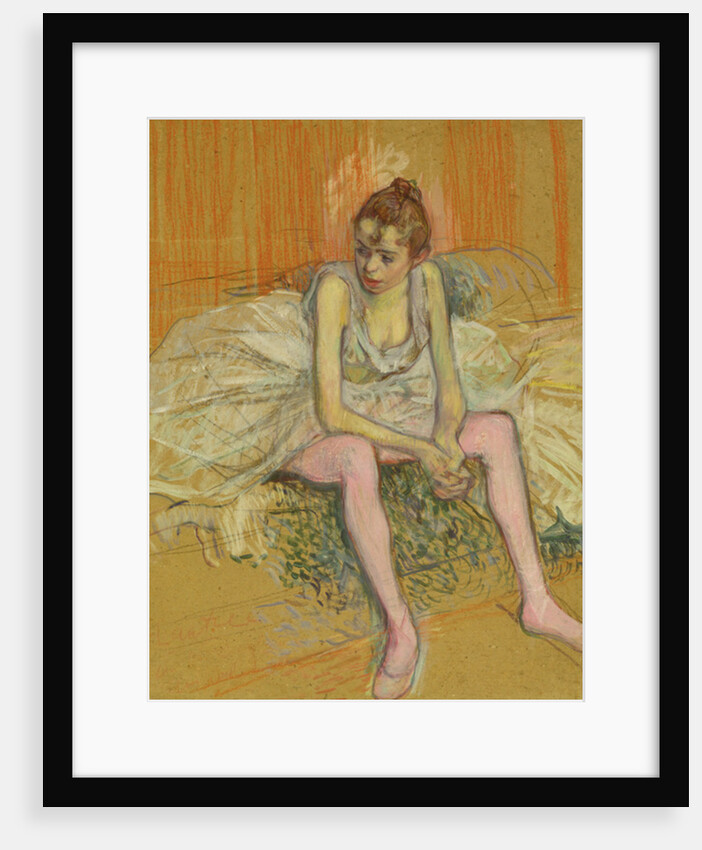 Dancer with Pink Stockings, 1890 by Henri de Toulouse-Lautrec