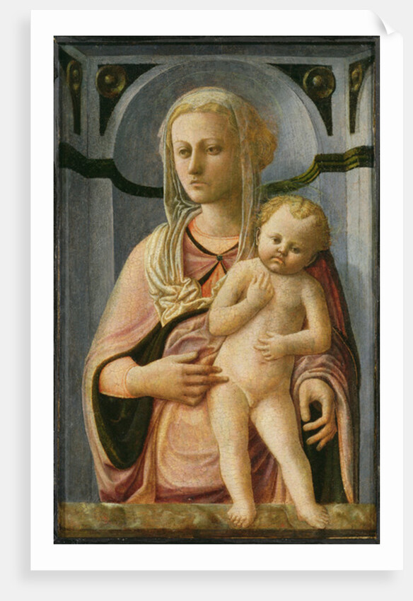 Madonna and Child, detail, c.1435 by Fra Filippo Lippi