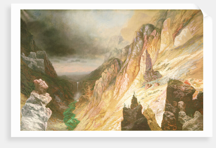 Lower Falls, Grand Canyon of the Yellowstone River, 1886 by Charles H. Chapin