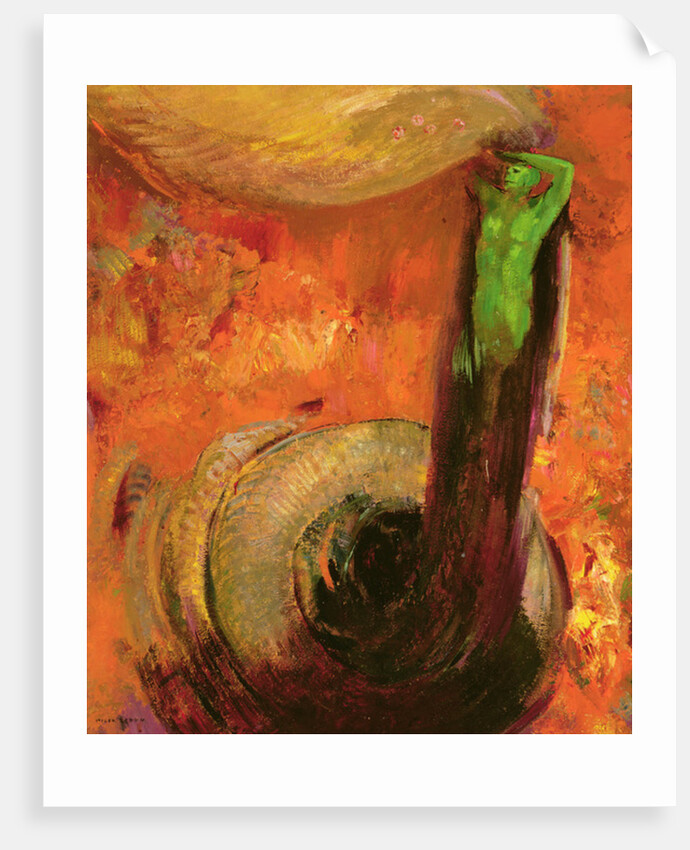 Green Death, c.1905 by Odilon Redon