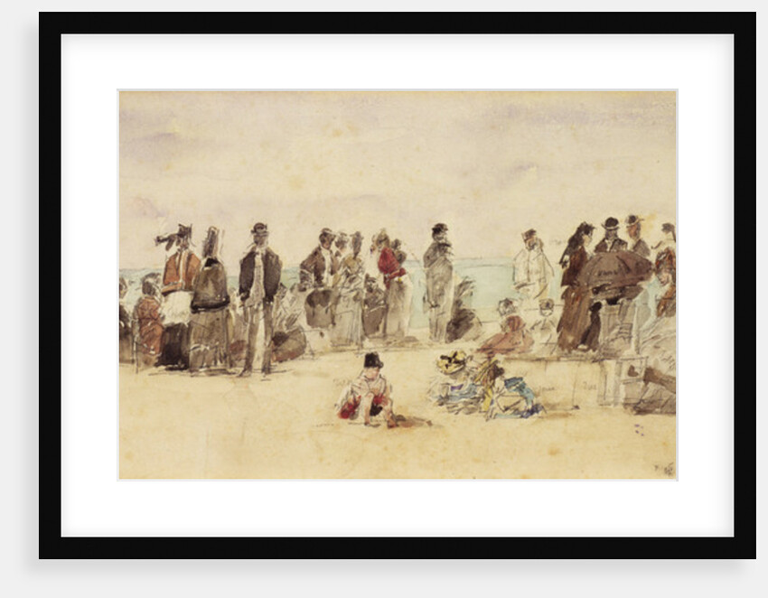 Beach Scene, 1864 by Eugene Louis Boudin