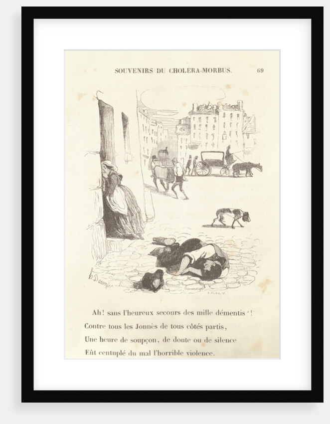 Souvenirs du Choléra-Morbus, 1840 by Honore Daumier