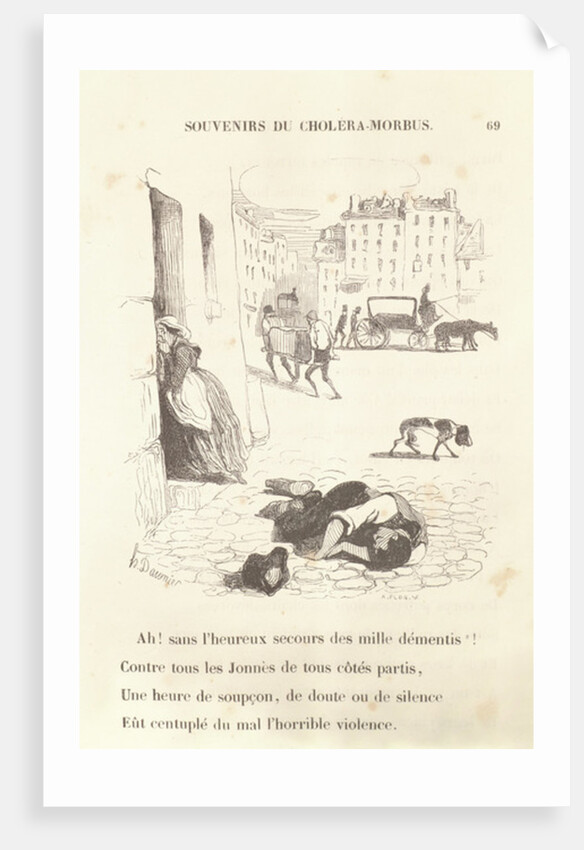 Souvenirs du Choléra-Morbus, 1840 by Honore Daumier