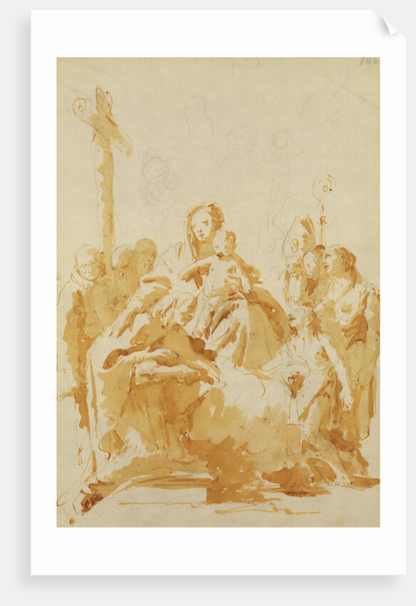 Virgin and Child Adored by Bishops, Monks and Women, 1735-40 by Giovanni Battista Tiepolo