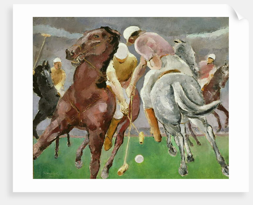 Polo Players, 1934 by Robert Hallowell