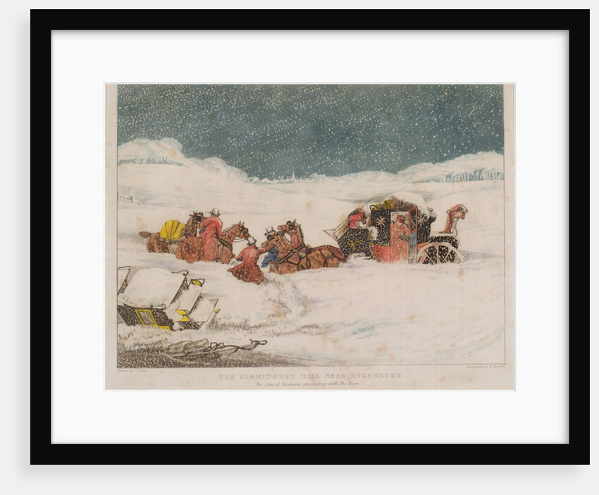 The Birmingham Mail near Aylesbury by Henry Thomas Alken