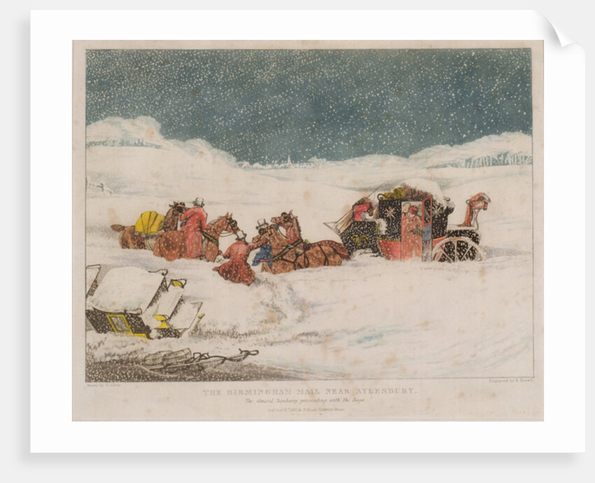The Birmingham Mail near Aylesbury by Henry Thomas Alken