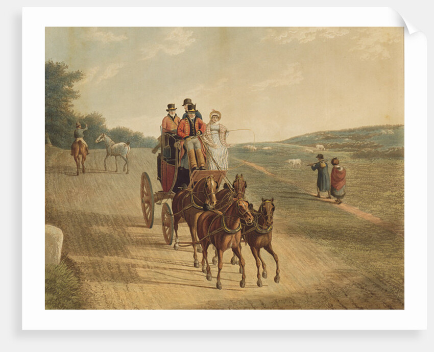 Mail Coach, 1819 by Frederick Christian Lewis