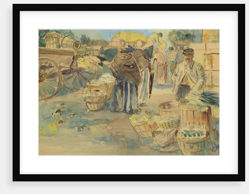 The Market, New Orleans, 1918 by George Overbury Hart