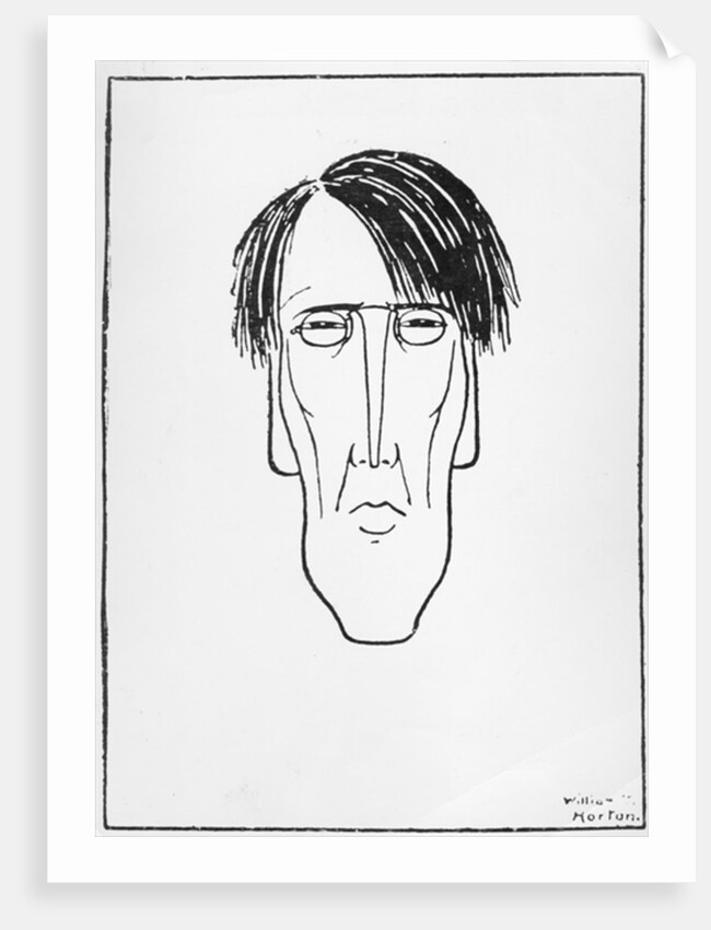 Caricature of W.B. Yeats, 1898 by William Thomas Horton