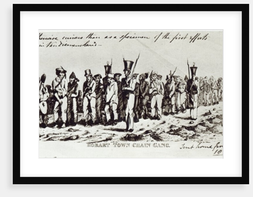 Hobart Town Chain Gang, c.1831 by Charles Bruce