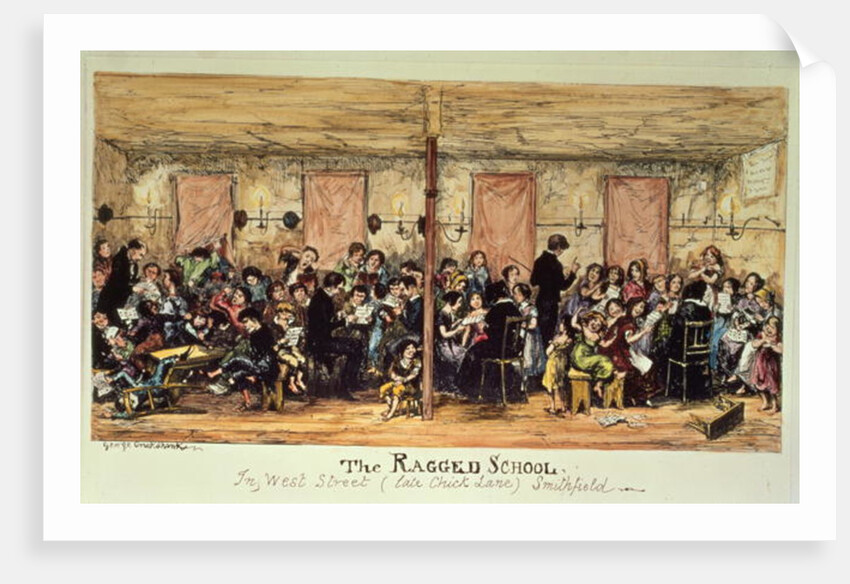 The Ragged School, West Street, Smithfield by George Cruikshank