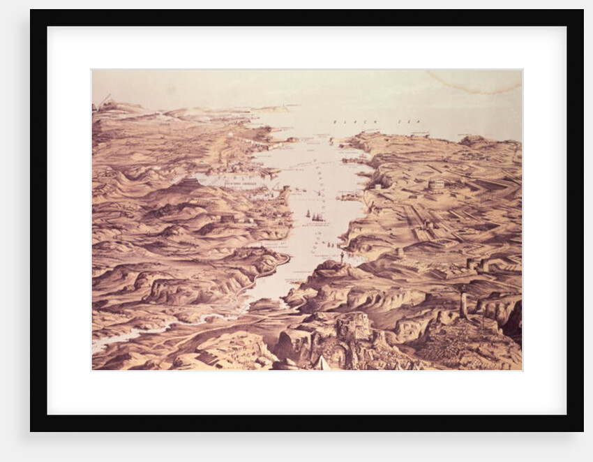 Panoramic View of the North and South sides of the Harbour and Port of Sebastopol by Frank C. Hughes