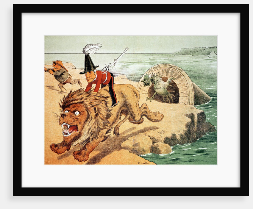 The Lion cannot face the corwing of the Cock by Friedrich Graetz