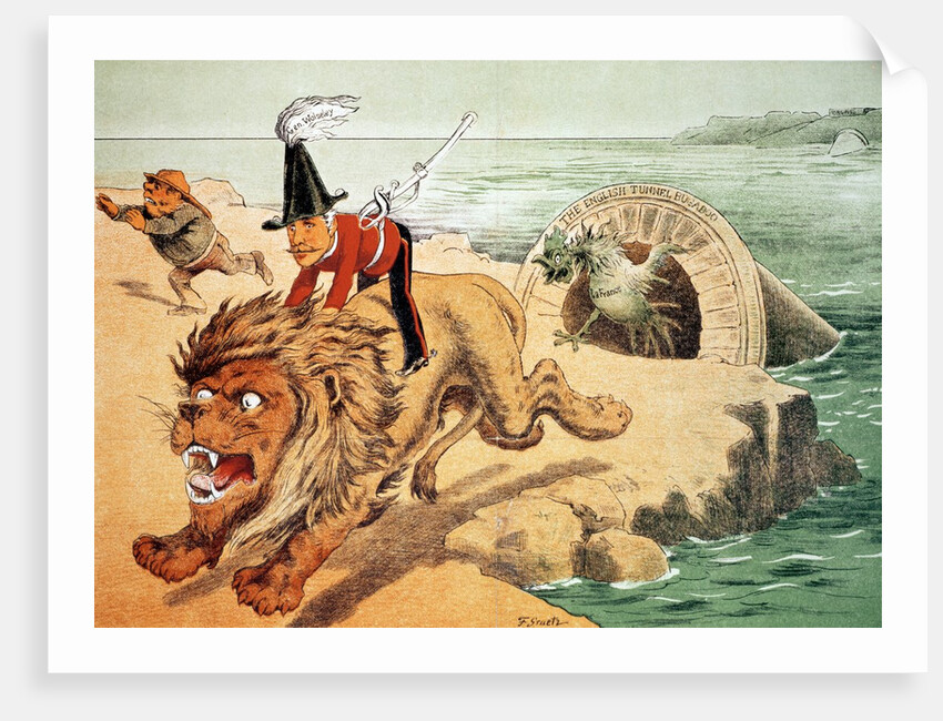 The Lion cannot face the corwing of the Cock by Friedrich Graetz