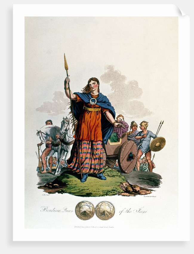 Boadicea, Queen of the Iceni, designed by C.H.S. by English School