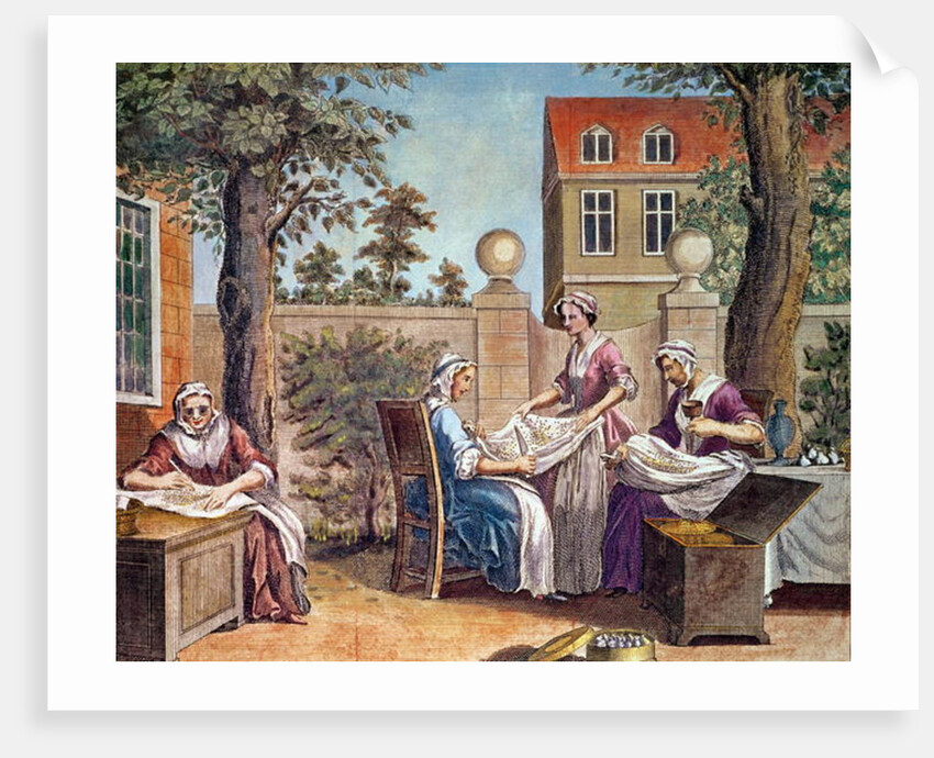 Silk-Making by English School