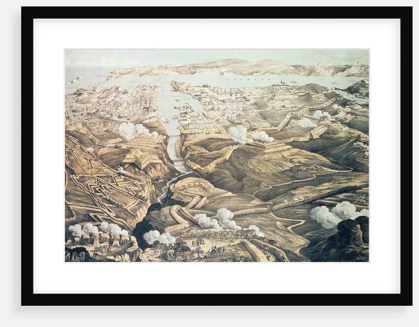 A Panoramic View of the External and Internal Defences of Sebastopol, the Batteries, Trenches and Siege Works of the Allies by Thomas Packer