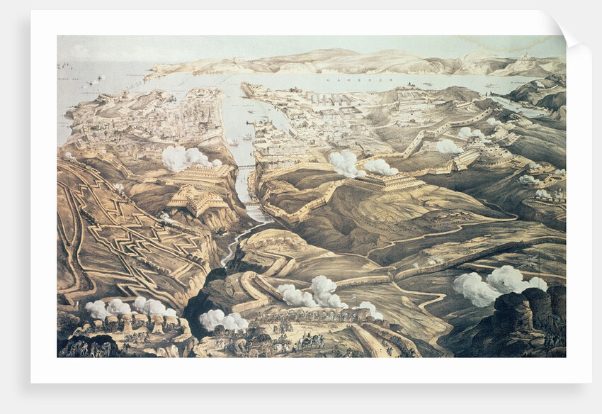 A Panoramic View of the External and Internal Defences of Sebastopol, the Batteries, Trenches and Siege Works of the Allies by Thomas Packer