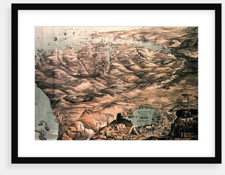 A Panoramic View of the Position now occupied by the Allied Armies before Sebastopol, in 1855 by Anonymous