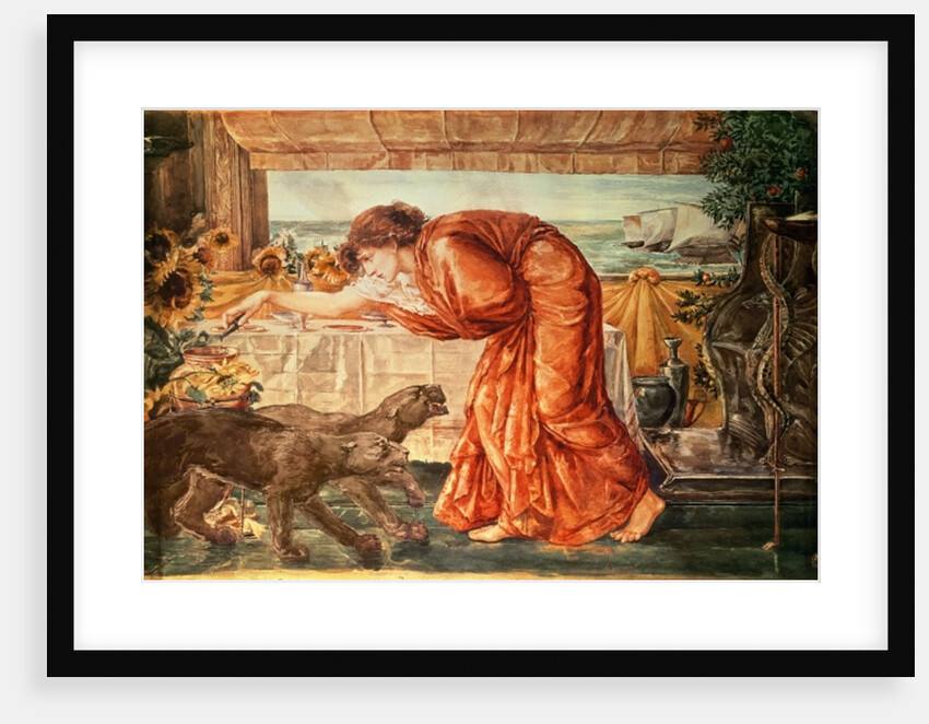 Circe Pouring Poison into a Vase and Awaiting the Arrival of Ulysses, 1863-69 by Edward Coley Burne-Jones