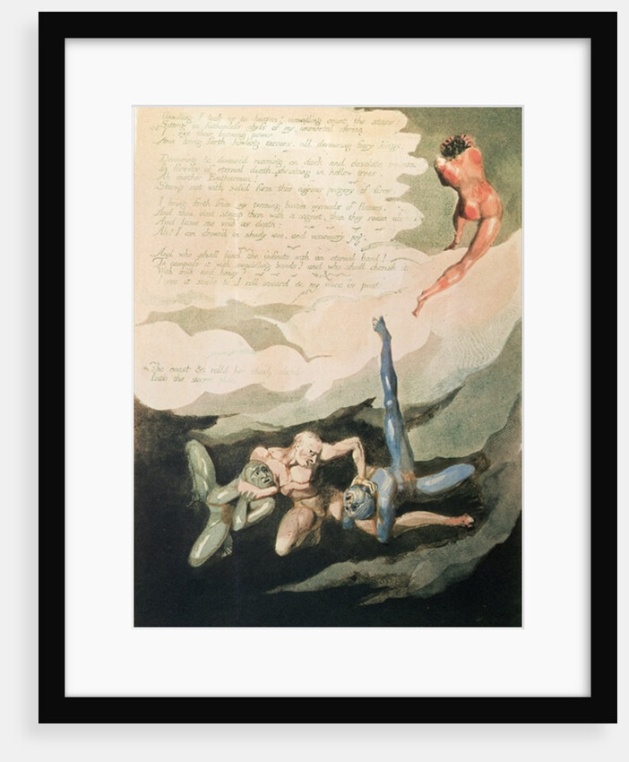 Europe a Prophecy 'Unwilling I look up', 1794 by William Blake