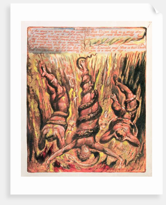 The First Book of Urizen; 'As the stars are apart from the earth', 1794 by William Blake