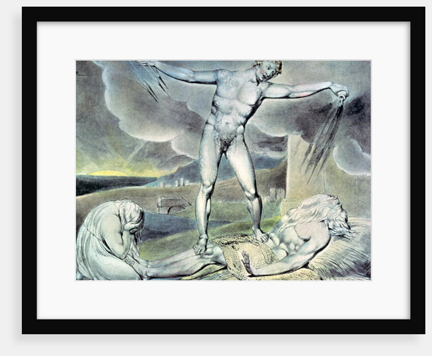 Illustrations of the Book of Job; Satan smiting Job with Sore Boils, 1825 by William Blake