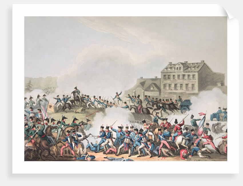 Battle of Leipsic, 19th October, 1813: etched by I. Clarke, aquatinted by M. Dubourg by William Heath