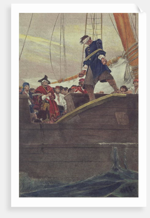 Walking the Plank, 1887 by Howard (after) Pyle