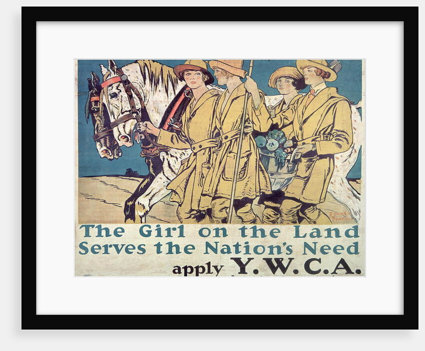 The Girl on the Land Serves the Nation's Need by Edward Penfield