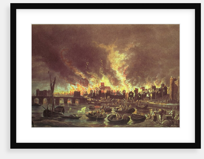 The Great Fire of London, 1666 by Lieve Verschuier