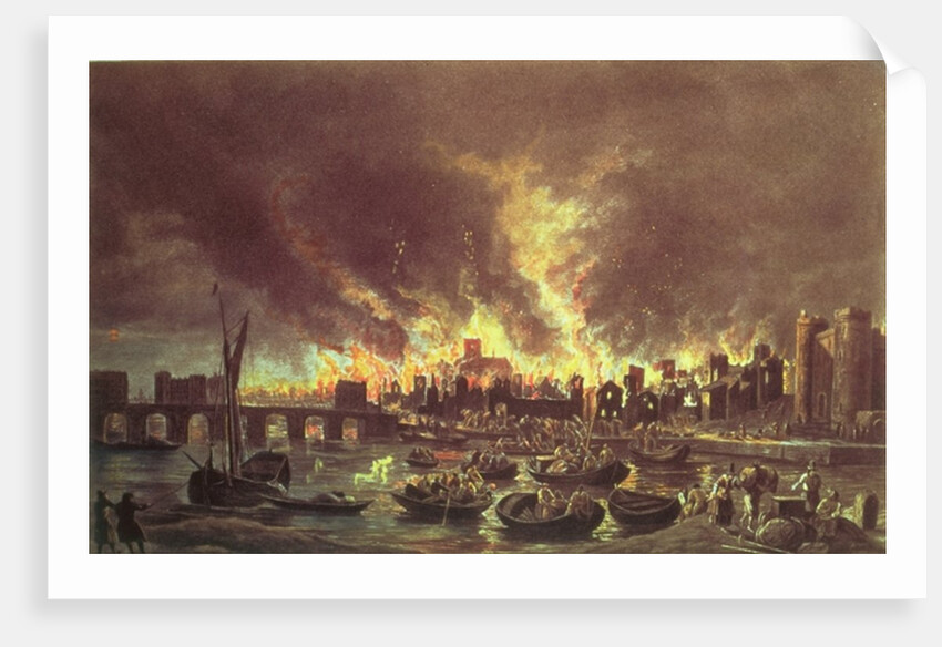 The Great Fire of London, 1666 by Lieve Verschuier
