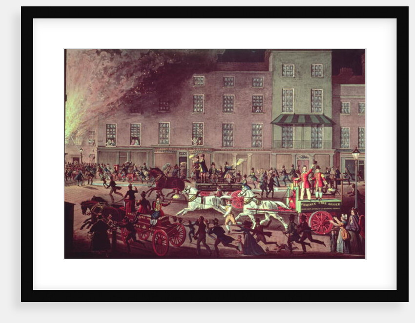 London Fire Engines, c.1830 by James (after) Pollard