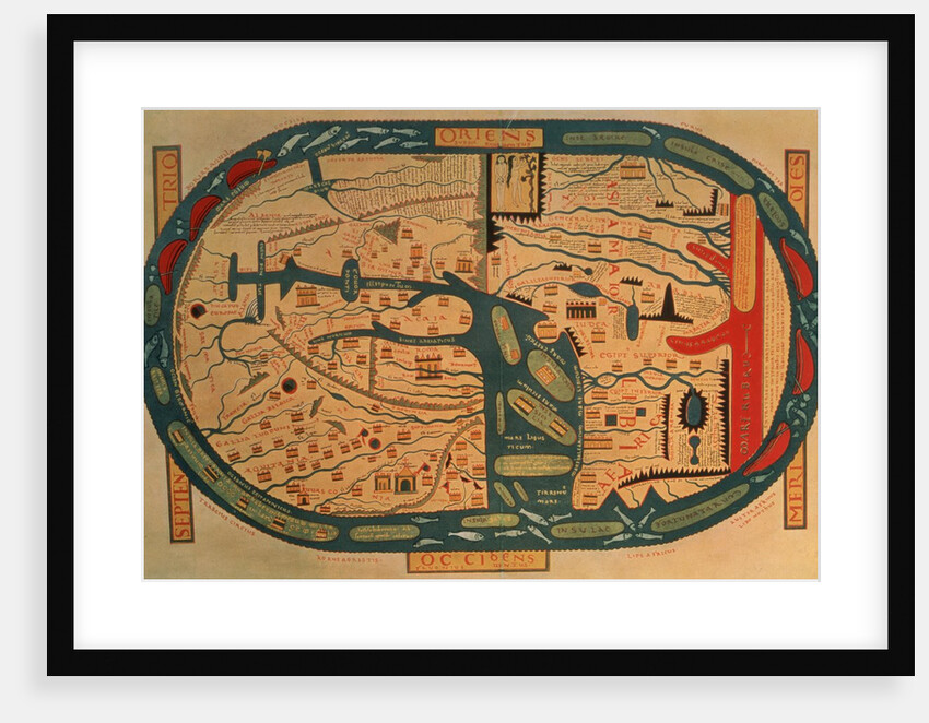 Copy of an 8th century Beatus mappamundi by Anonymous