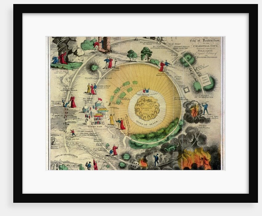 Plan of the Road from the City of Destruction to the Celestial City by Unknown Artist