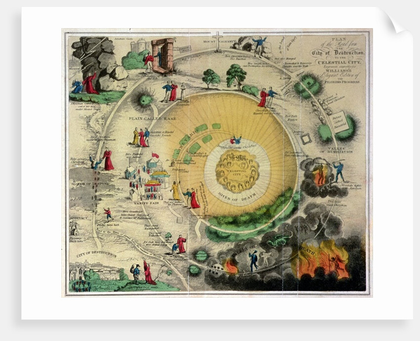 Plan of the Road from the City of Destruction to the Celestial City by Unknown Artist