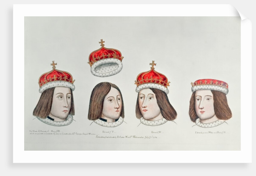 Heads of the portraits of english kings, 1784 by Anonymous