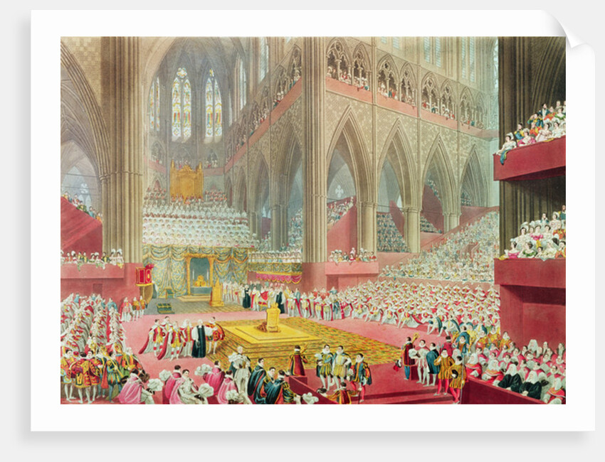 The Coronation of King George IV: The Recognition, 19th July 1821 by James Stephanoff