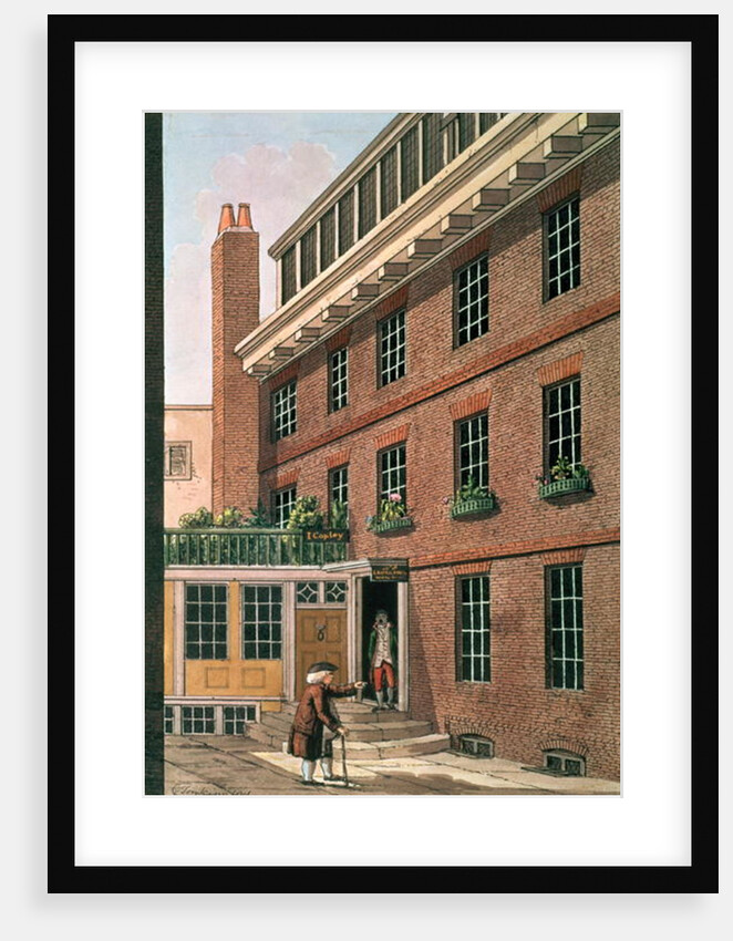 Dr Johnson and his servant, Francis at Bolt Court, Fleet Street, 1801 by Charles Tomkins