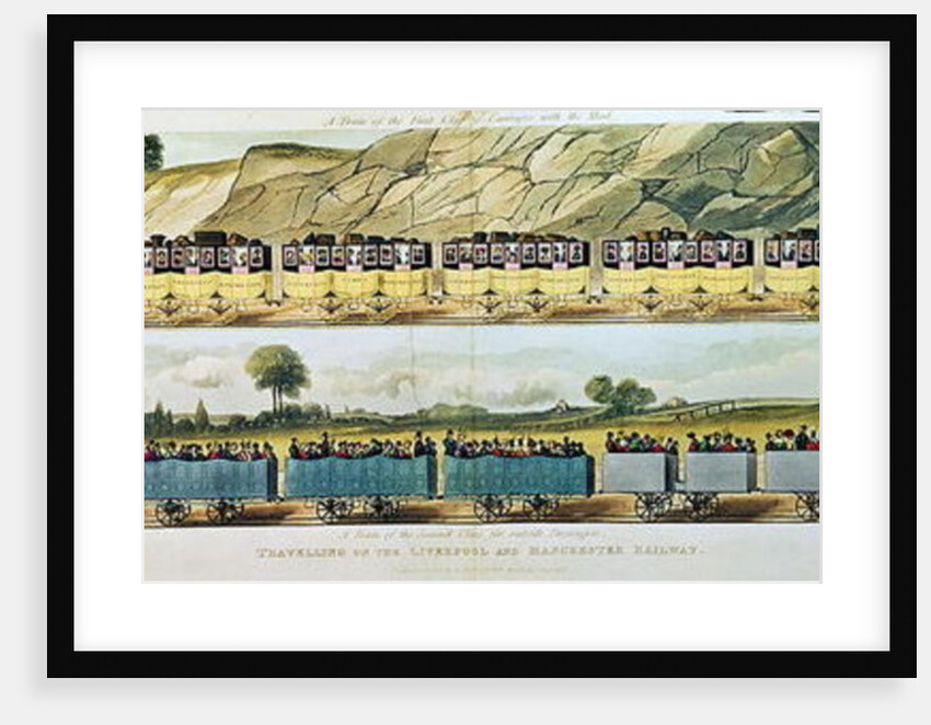Travelling on the Liverpool and Manchester Railway by Isaac Shaw