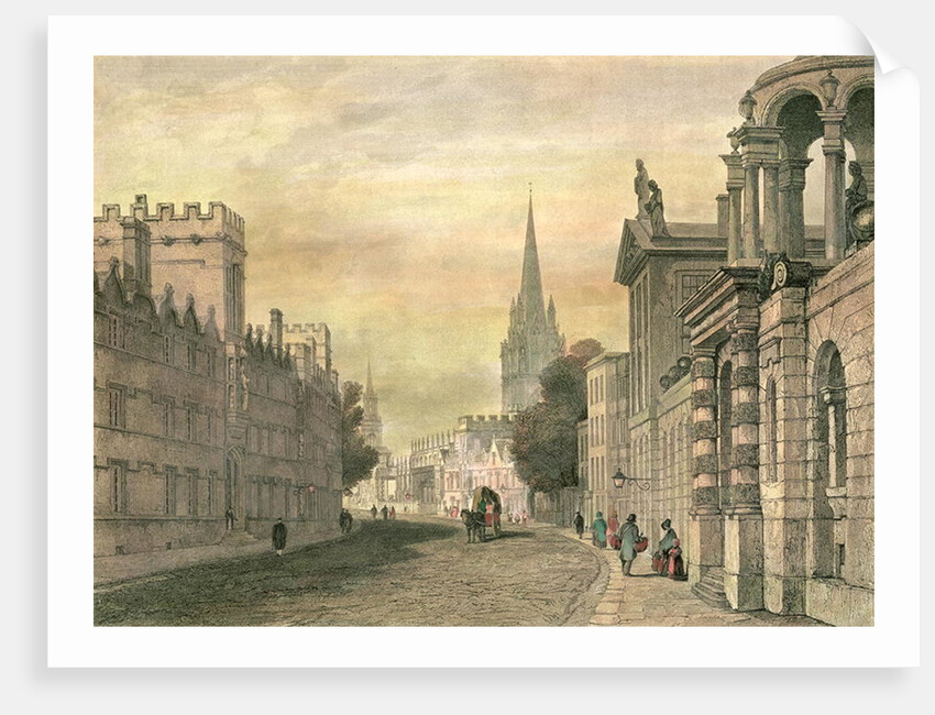 The High Street, Oxford by John Skinner Prout