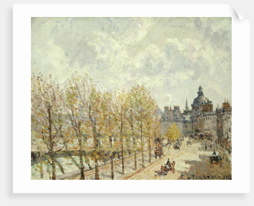 The Malaquais Quay in the Morning, Sunny Weather, 1903 by Camille Pissarro