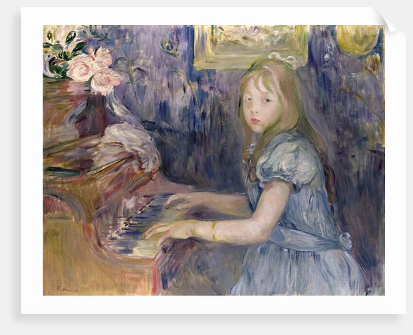 Lucie Leon at the Piano, 1892 by Berthe Morisot