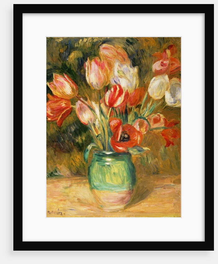Tulips in a Vase by Pierre Auguste Renoir