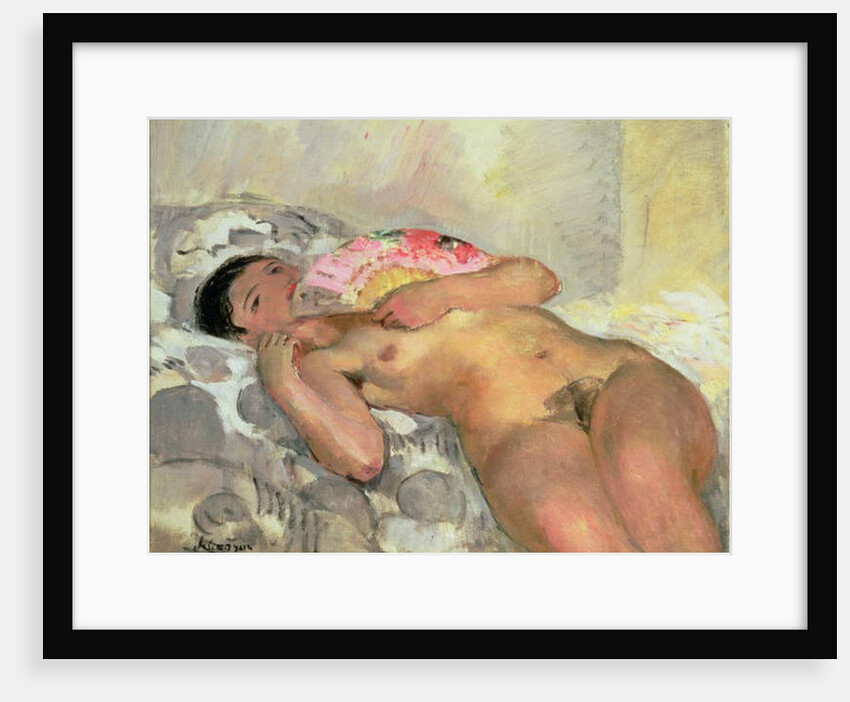 Nude Woman with a Fan by Henri Lebasque