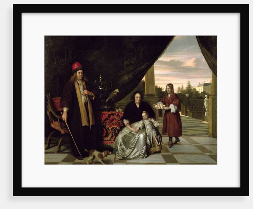 Family Portrait on a Terrace, 1667 by Pieter de Hooch