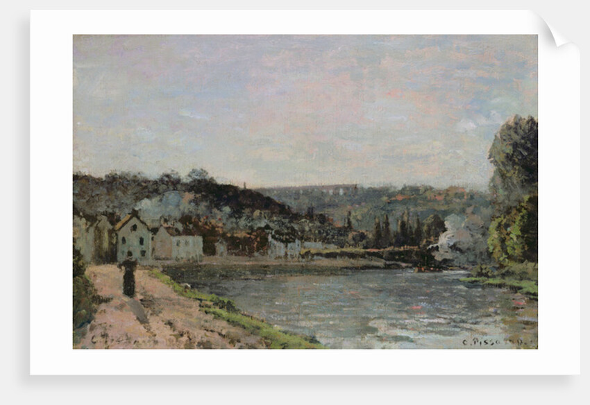 The Seine at Bougival, 1871 by Camille Pissarro