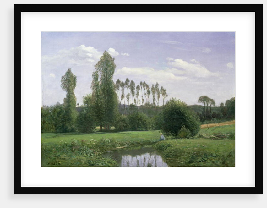 View at Rouelles, 1858 by Claude Monet