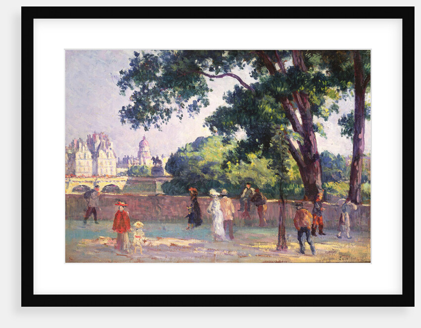 Quai de l'Institut and Place Dauphine seen from the Quai du Louvre, 1904 by Maximilien Luce